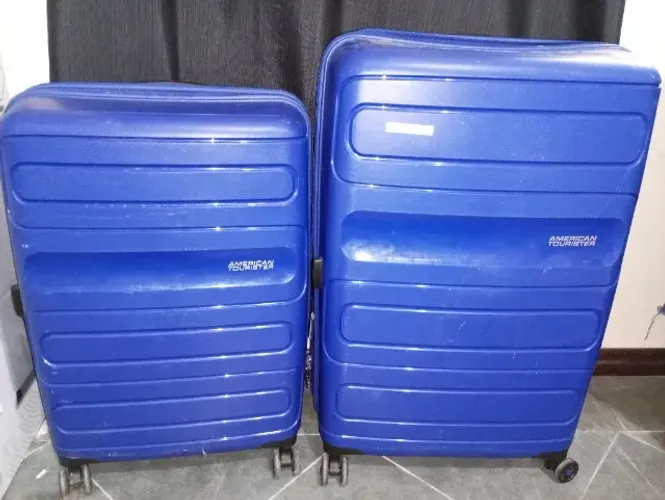 Jogo de Malas American Tourister Sunside (M + G) - Azul - Super Conservadas