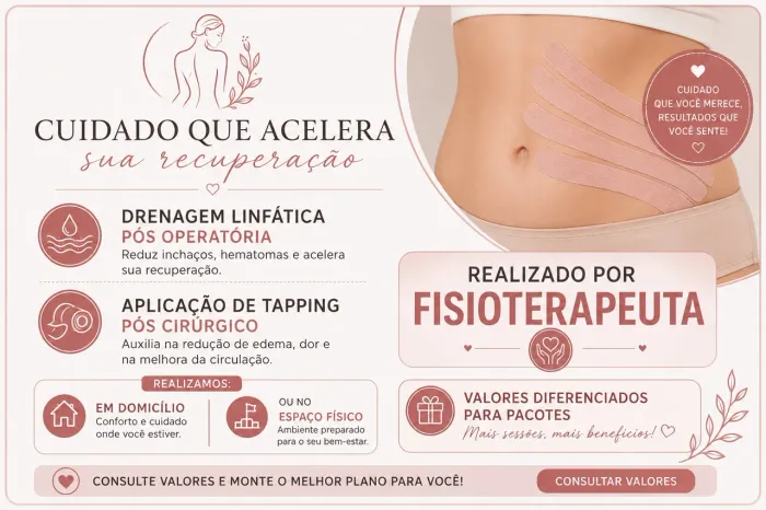 Drenagem linfática pós operatória domicílio