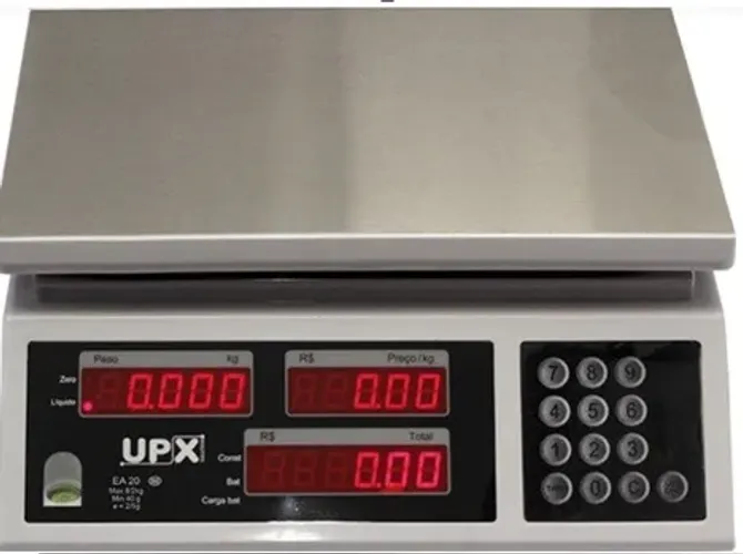 Balança de precisão UPX modelo EA 20 - 8/20kg x 2g/5g duplo range - nova com calibração