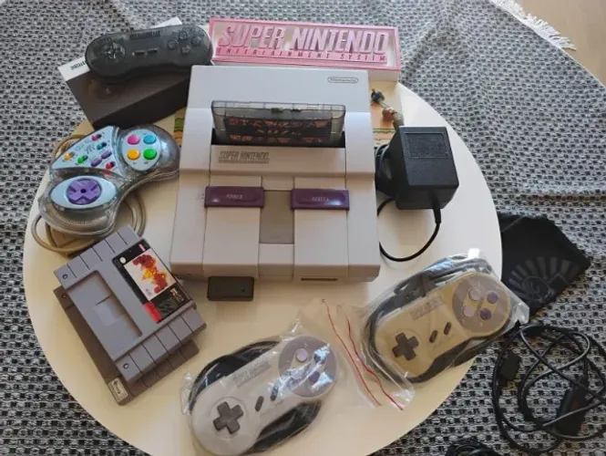 Super Nintendo com Everdrive e controle sem fio (NÃO FAÇO ENVIO)