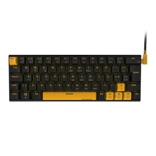 Teclado Mecanico 60% Pcyes Kuromori - Voyager Edition - Switch Blue - Kmvy60Bl