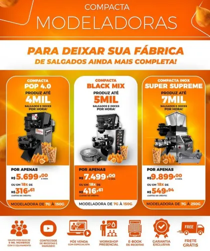 Máquina de fazer salgados