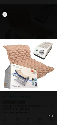 Colchão antiescara Pneumático inflável para acamados