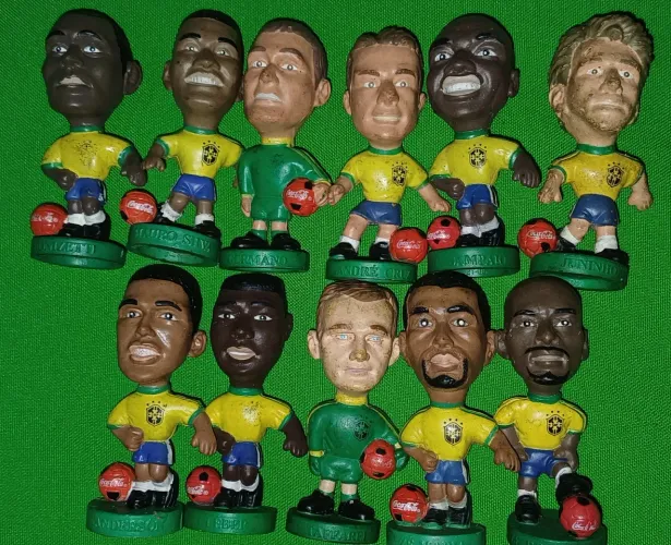 Mini Craques da Coca-Cola: Copa do Mundo de 1998 (Coleção de 11 Bonecos)
