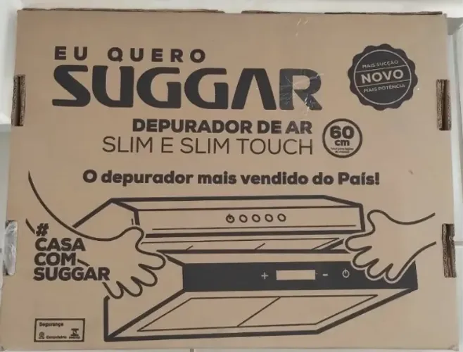 Depurador De Ar Slim 60 Cm C/ Manta Branco Di601br - Suggar - Na caixa sem uso