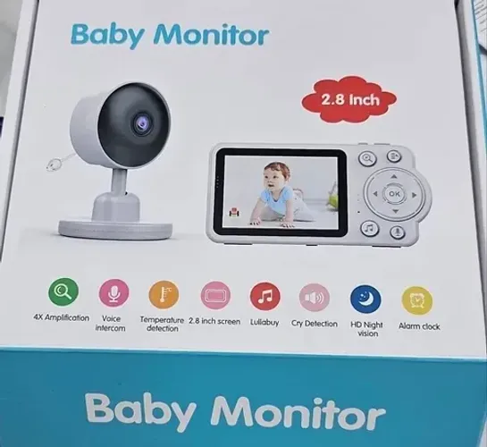 Babá Eletrônica Baby Monitor 2.8Poleg. Câmera Segurança Full Hd