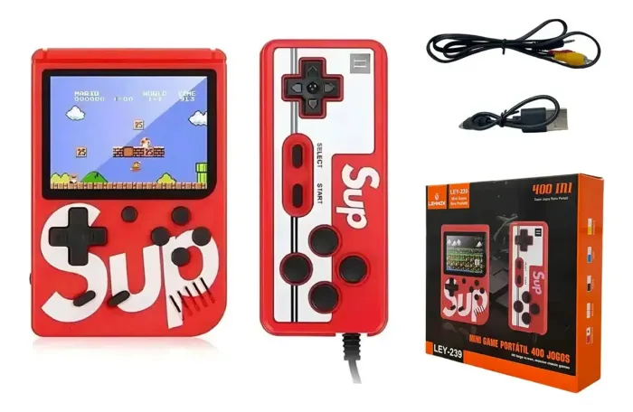 Mini Game Portátil com +400 Jogos Retrô