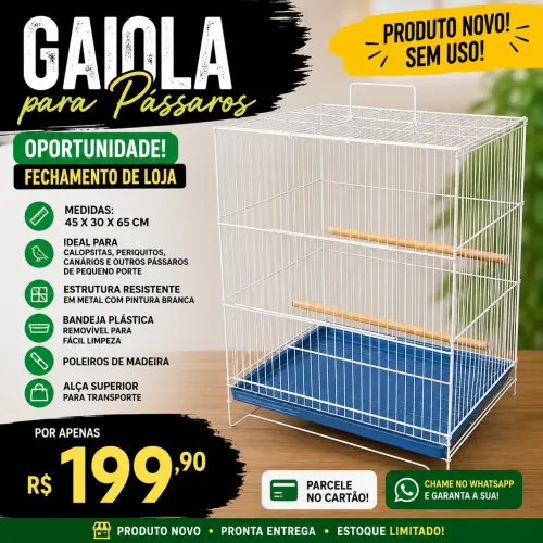 Gaiola para pássaros