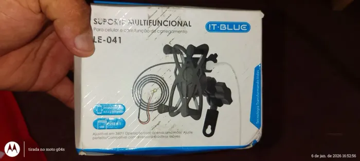 Suporte de celular para moto