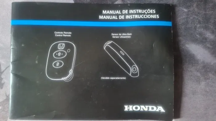 Manual original sistema de alarme Honda Fit/Civic 2004-2007
