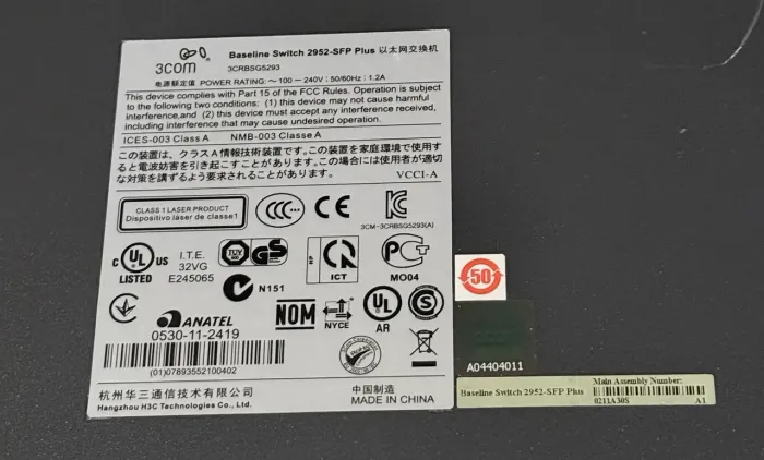 HP V1910-48G Switch giga 48 portas + 4 fibra