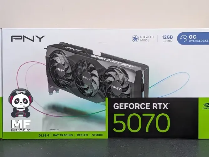 Placa de Vídeo RTX 5070 12GB PNY Triple Fan - NOVA