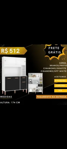 Armário de cozinha novo na caixa