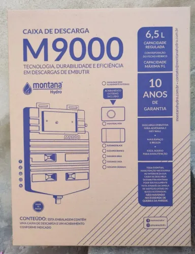 CAIXA DE DESCARGA M9000 6,5L com acabamento montana<br>2 <br>M9000<br><br>M9000