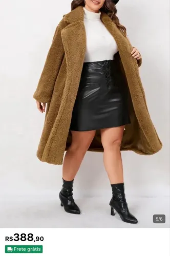 Casaco plus size