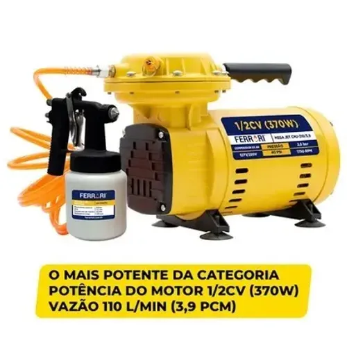 Compressor de AR Direto 1/2CV Mega Jet CM FERRAR 370w