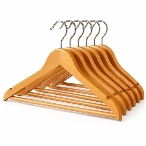 10 cabides de madeira premium novos, por 50 reais!