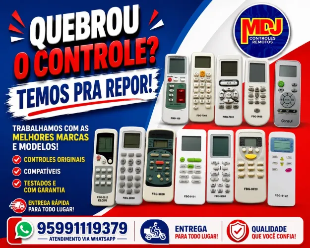 Controles pra central de ar condicionado