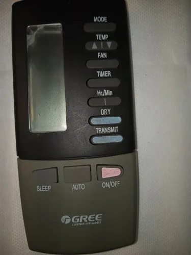 Controle ar condicionado gree e um termômetro ambiente 