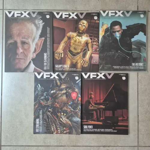 REVISTA VFXV LOTE 5 REVISTAS DE EFEITOS VISUAIS EM INGLÊS VISUAL EFFECTS SOCIETY RARAS