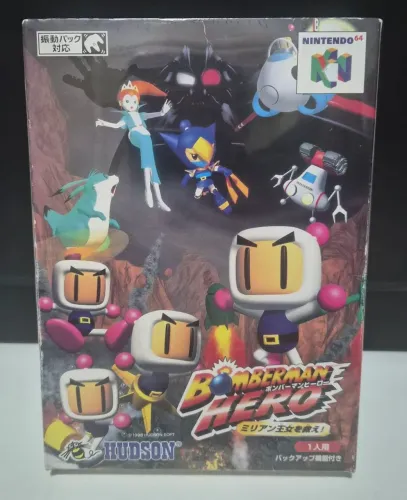Bomberman Hero Lacrado - Nintendo 64 - Original Japonês