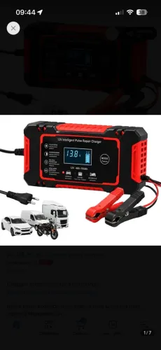 CARREGADOR DE BATERIA AUTOMOTIVO (CARRO E MOTO ETC..)