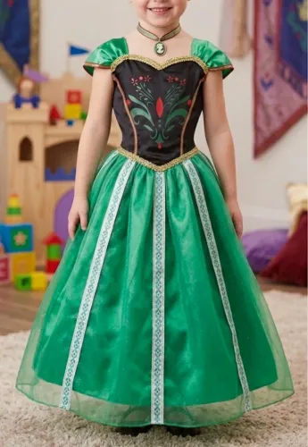 Vestido infantil princesa 4 a 7 anos | Tecidos de qualidade