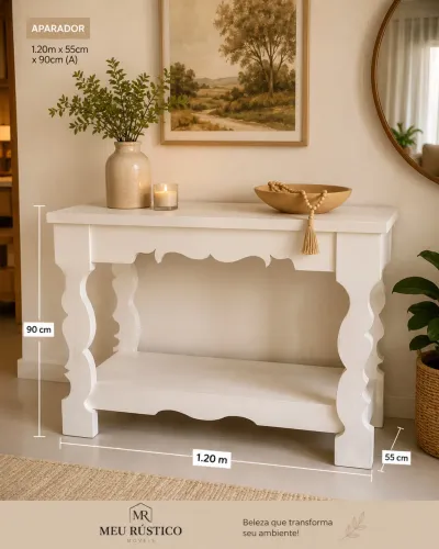 Aparador Branco 1.20mx55cm