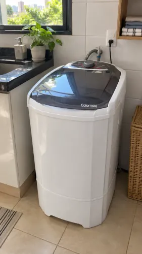 >NOVO< Tanquinho Colormaq Branco com Tampa Fumê