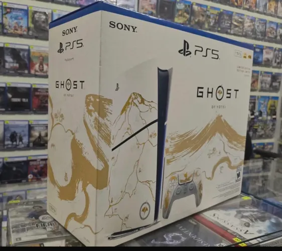 PlayStation 5 Slim 1TB SSD Ghost of Yotei edição Limitada novo lacrado 