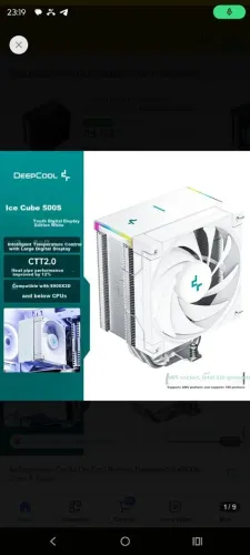 Cooler Para Processador DeepCool AK500S Digital SE, ARGB, 120mm, Branco, R-AK500S