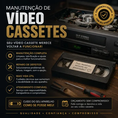 MANUTENÇÃO EM VÍDEO CASSETE