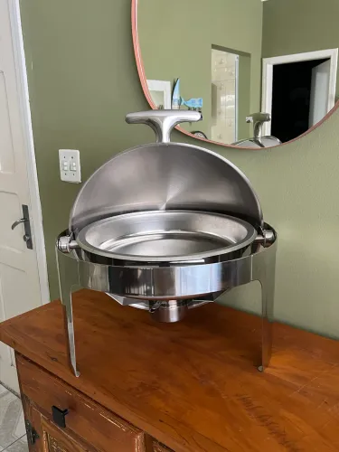 Rechaud Inox Redondo 6 litros RICHOA - novo