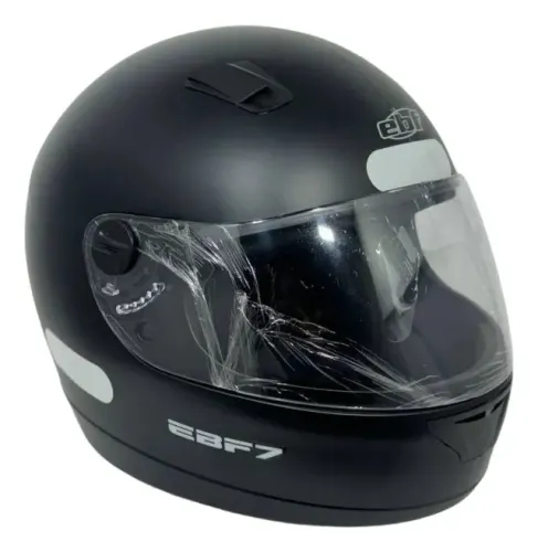 Capacete Moto Ebf 7 Carbon Gt Preto Solid