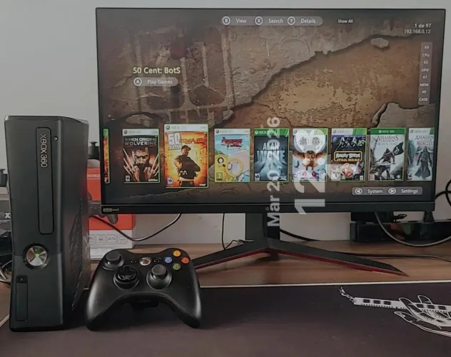 Xbox 360 Desbloqueado RGH 3.0 Com 95 Jogos