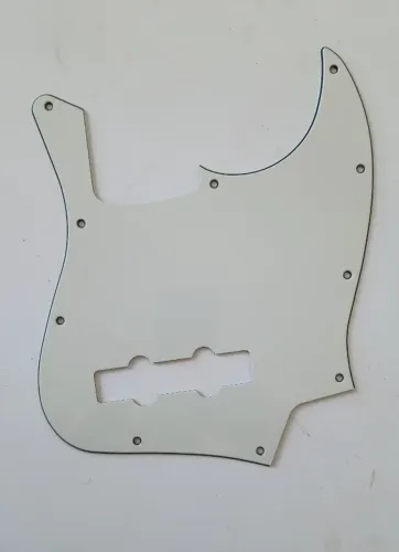 Escudo Jazz Bass branco vintage