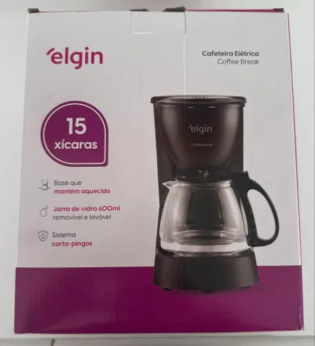 Cafeteira Elétrica Elgin Coffee Break 15 Xícaras Preta 220V | Original e Lacrada