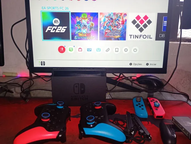 Nintendo switch v2 desbloqueado 128GB