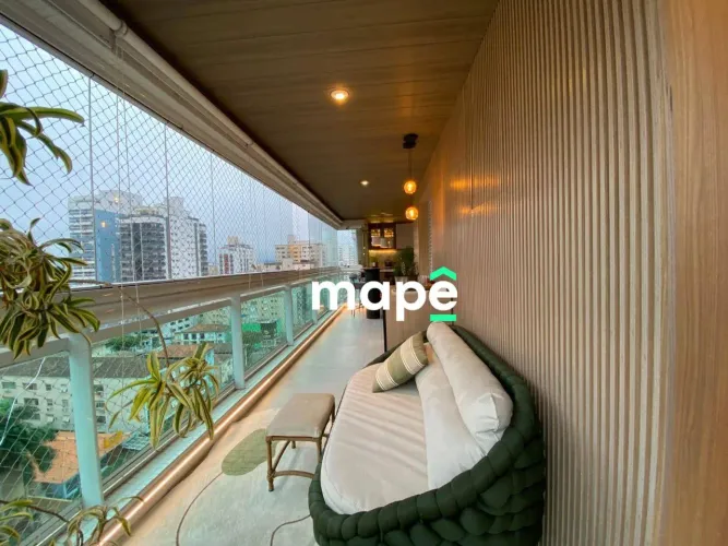 Apartamento com 3 dormitórios à venda, 224 m² por R$ 3.990.000,00 - Aparecida - Santos/SP