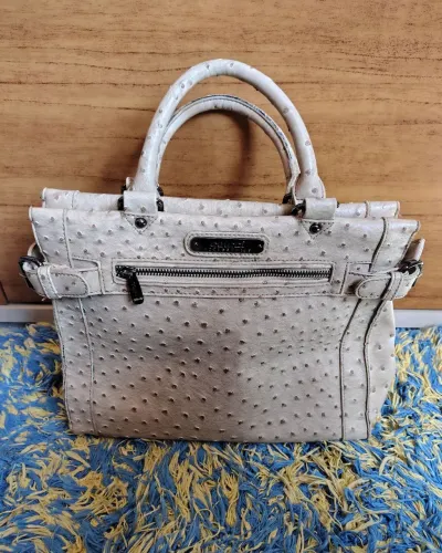Bolsa couro de avestruz