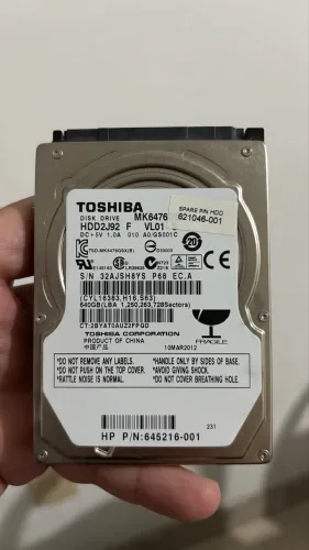 Hd 640 gb Toshiba com Windows 10 pro + Office ( word, excel e point ) super conserv