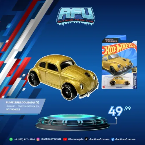 Hot Wheels Bumblebee (Goldbug) - Dourado
