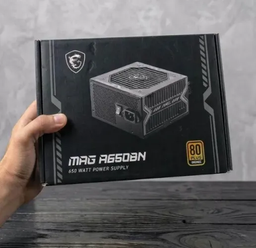 Fonte real MSI 650W 80 plus bronze pfc ativo (com garantia) 270 R$