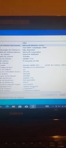 Notebook toshiba
