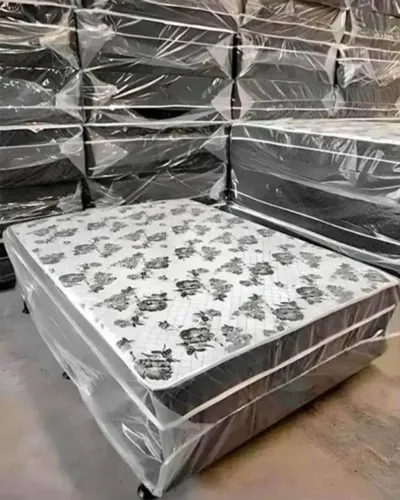 cama box conjugado casal 15cm de espuma - fazemos entregas