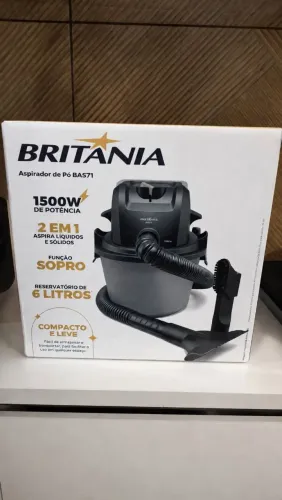 ASPIRADOR DE PÓ BRITÂNIA BAS71 - 1500W | ASPIRA LÍQUIDOS E SÓLIDOS