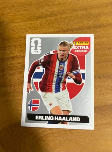 Figurinha Erling Haaland Extra Sticker Prata *OPORTUNIDADE*
