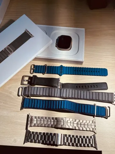 Relógio Apple apple watch ultra titânio semi novo no precinho