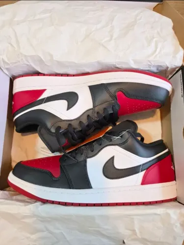 Air Jordan 1 Low Bred Toe 2.0 Novo