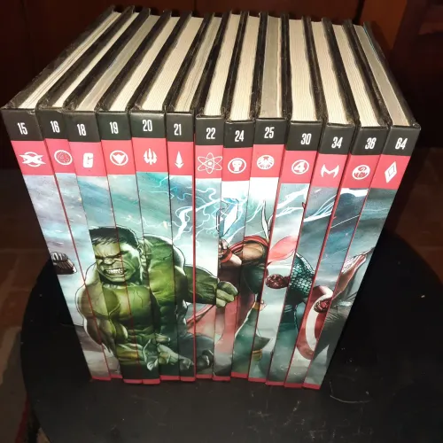 Lote Coleção Salvat Marvel (Lombada Vermelha) - 13 Edições Capa Dura
